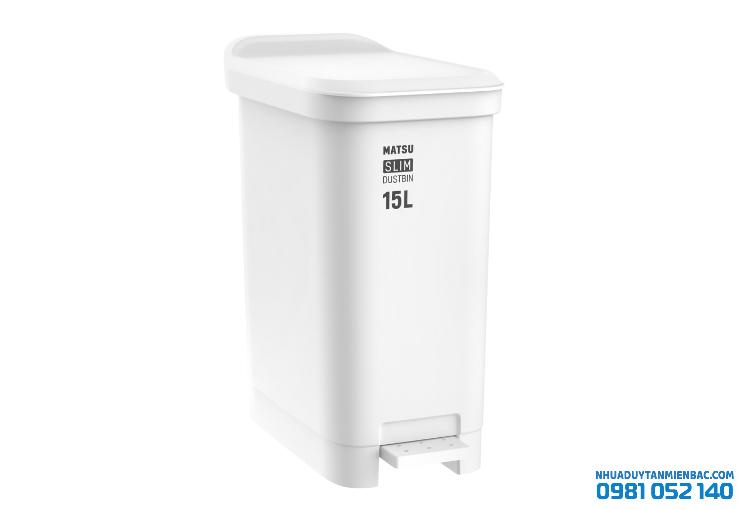 Thùng Rác Matsu Slim 15L