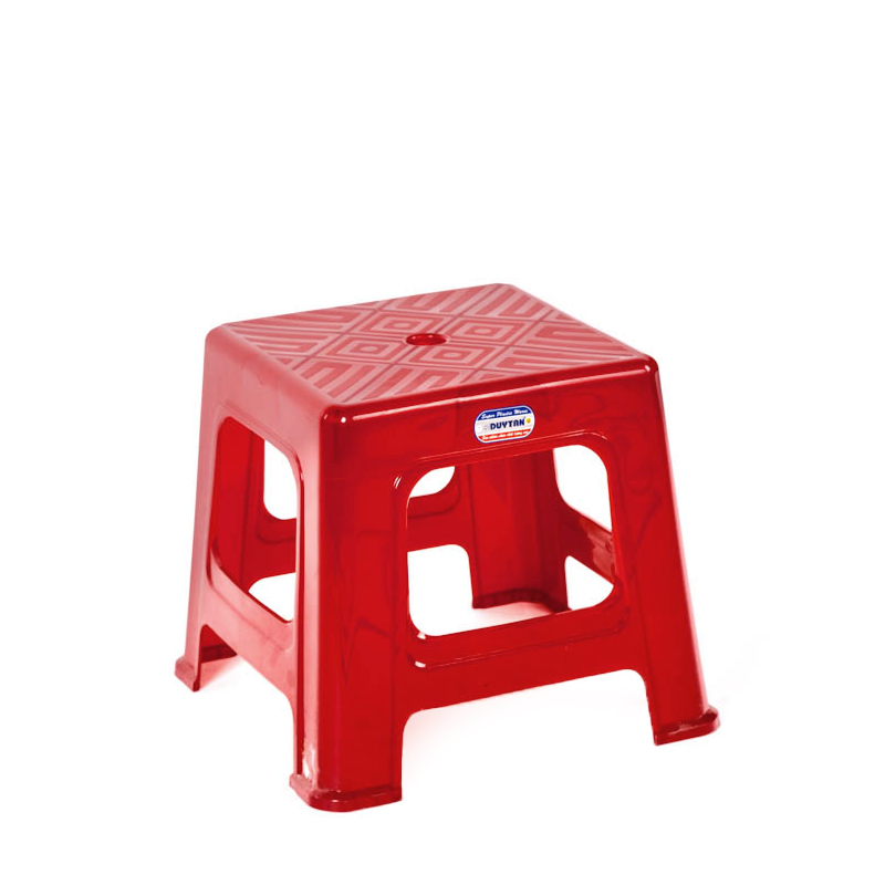 Ghế lùn sọc 246 - đỏ đô