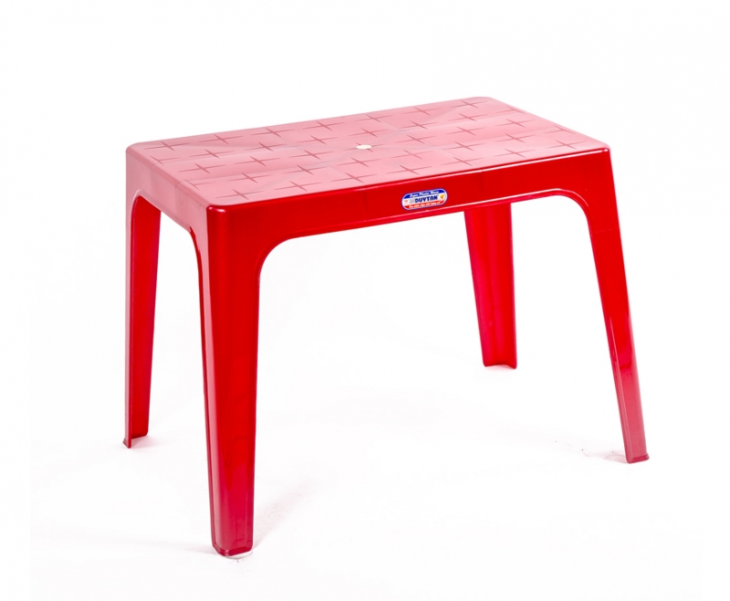 Bàn nhựa chữ nhật 821BA - đỏ đô