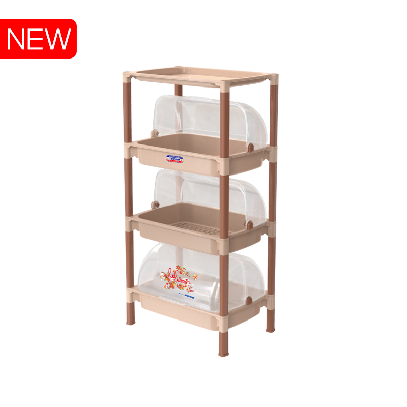 Kệ nắp nhỏ 3 ngăn 379/3 (màu nâu cafe)