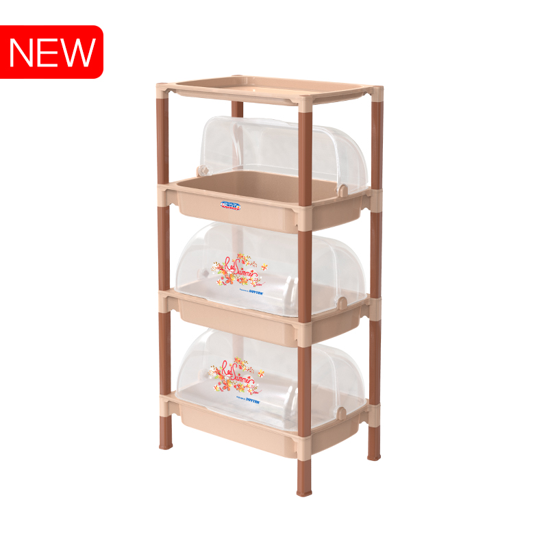 Kệ nắp lớn 3 ngăn 380/3 (màu nâu cafe)
