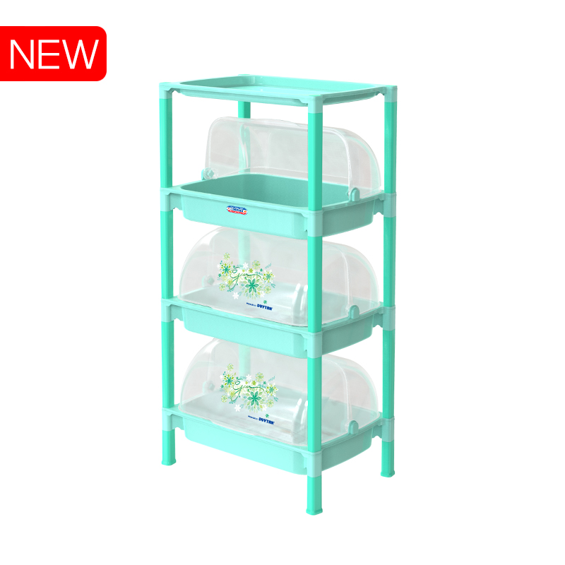 Kệ nắp lớn 3 ngăn 380/3 (màu xanh lá)