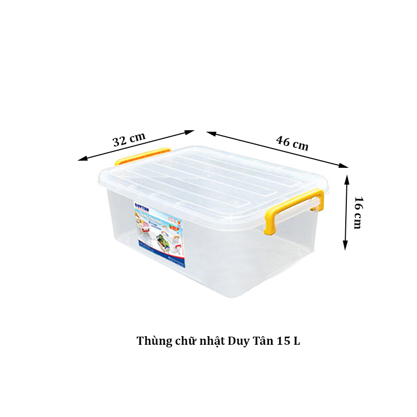 Thùng chữ nhật 15L - H116