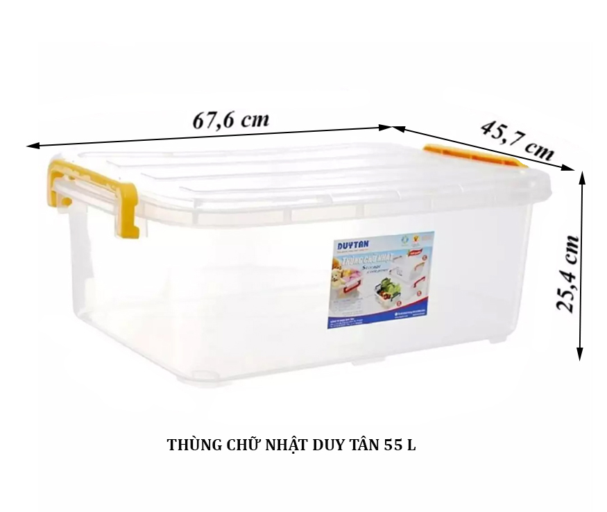 Thùng chữ nhật 55L - No.0998