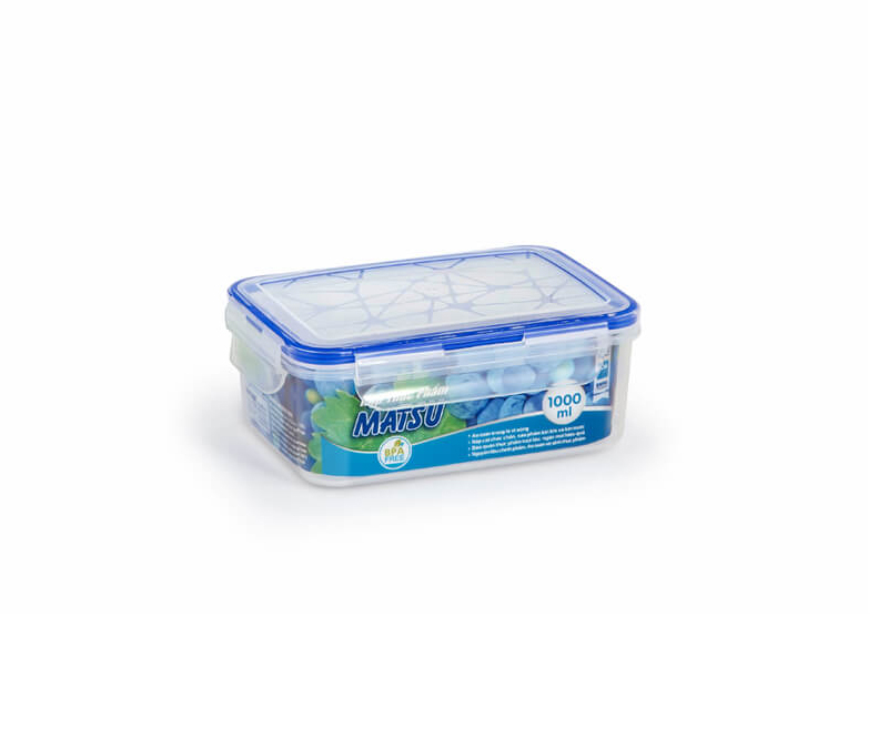 Hộp thực phẩm chữ nhật Matsu 1000ml - No.433