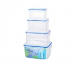 Hộp thực phẩm chữ nhật Matsu Duy Tân bộ 4 hộp CN08 - No.432/434/437/440