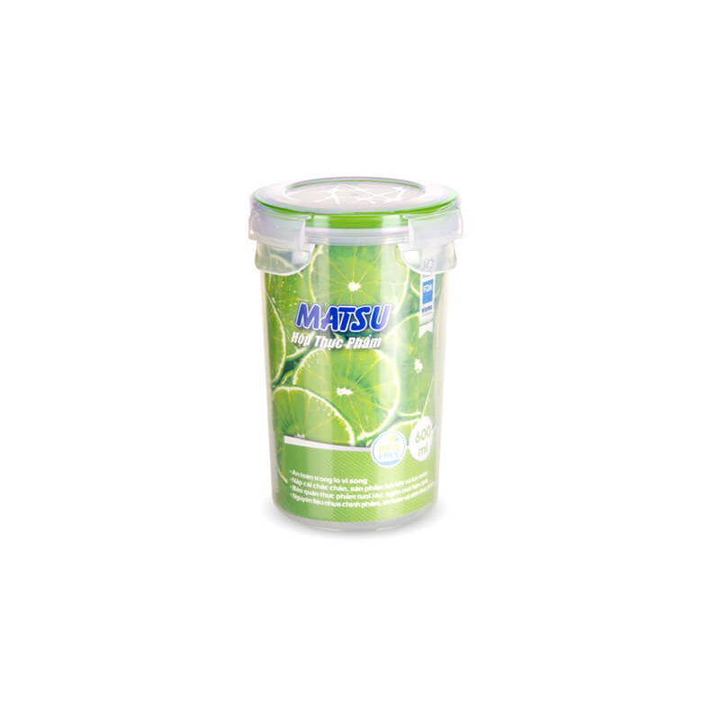 Hộp thực phẩm tròn Matsu Duy Tân 600ml - No.455
