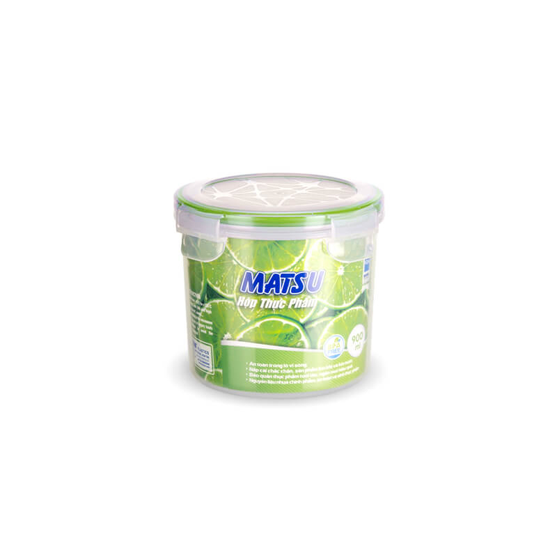Hộp thực phẩm tròn Matsu Duy Tân 900ml - No.456