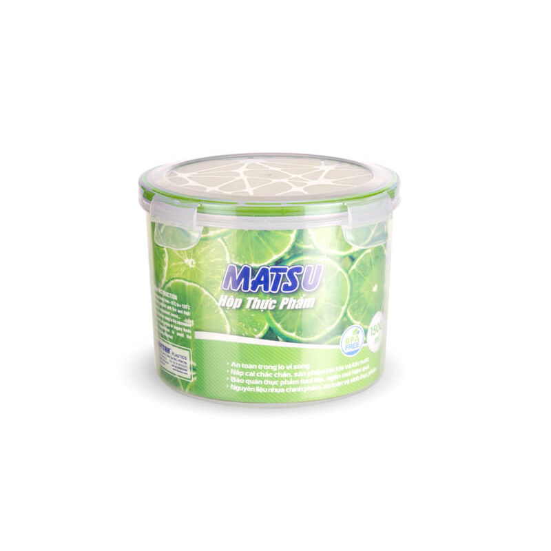 Hộp thực phẩm tròn Matsu Duy Tân 1500ml - No.459