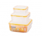 Hộp thực phẩm vuông Matsu Duy Tân bộ 3 V01 - No.443/446/449 ( 400ml-900ml-1600ml)