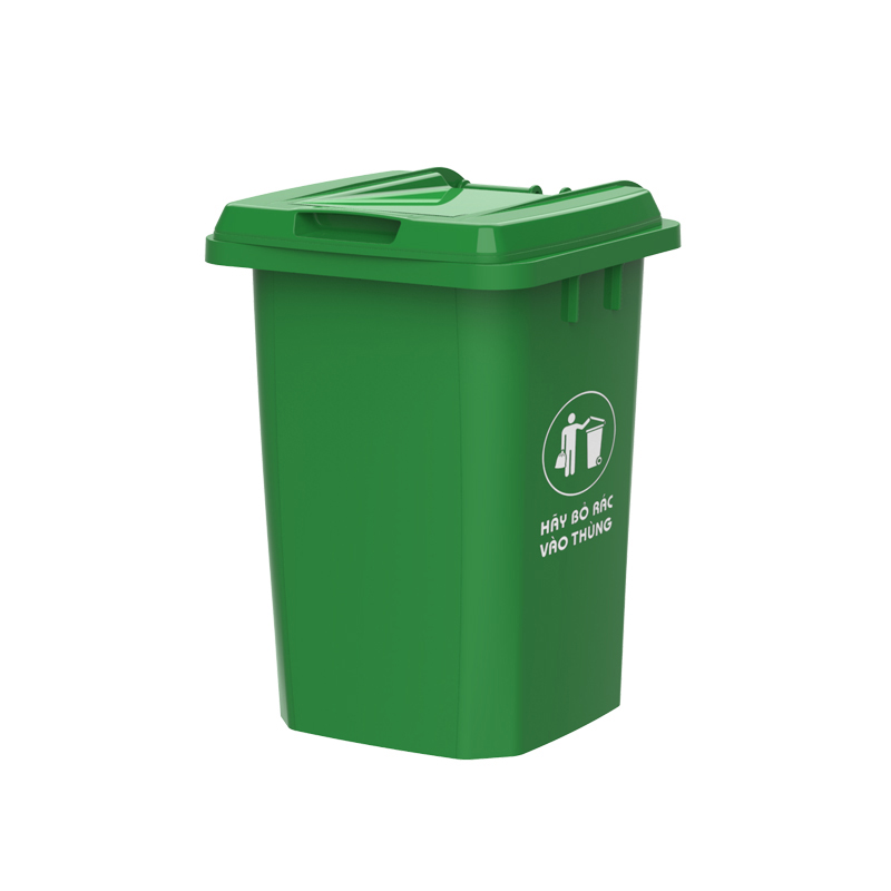 Thùng rác công cộng nắp kín 90L - No.1379