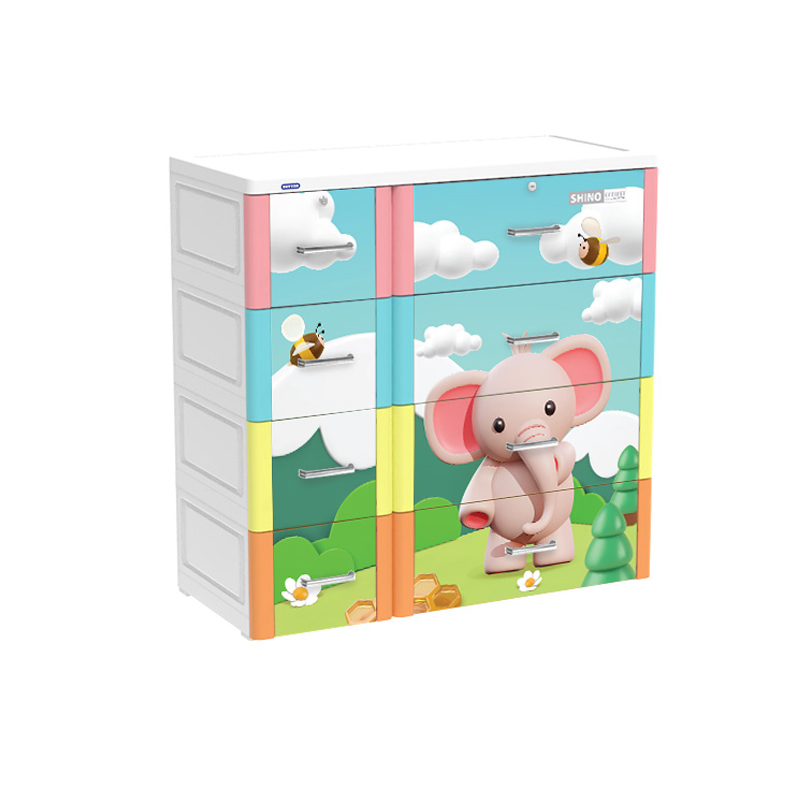 Tủ nhựa Duy Tân Shino 4 tầng - đa sắc
